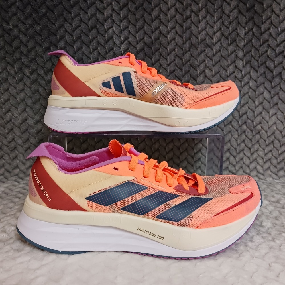 Adidas Adizero Boston 11 Beam Orange Women's Walking Running Shoes Size 5.5